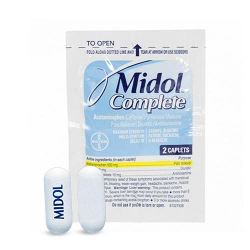 Midol Complete Menstrual Pain Relief Acetaminophen Caplets, 24 CT